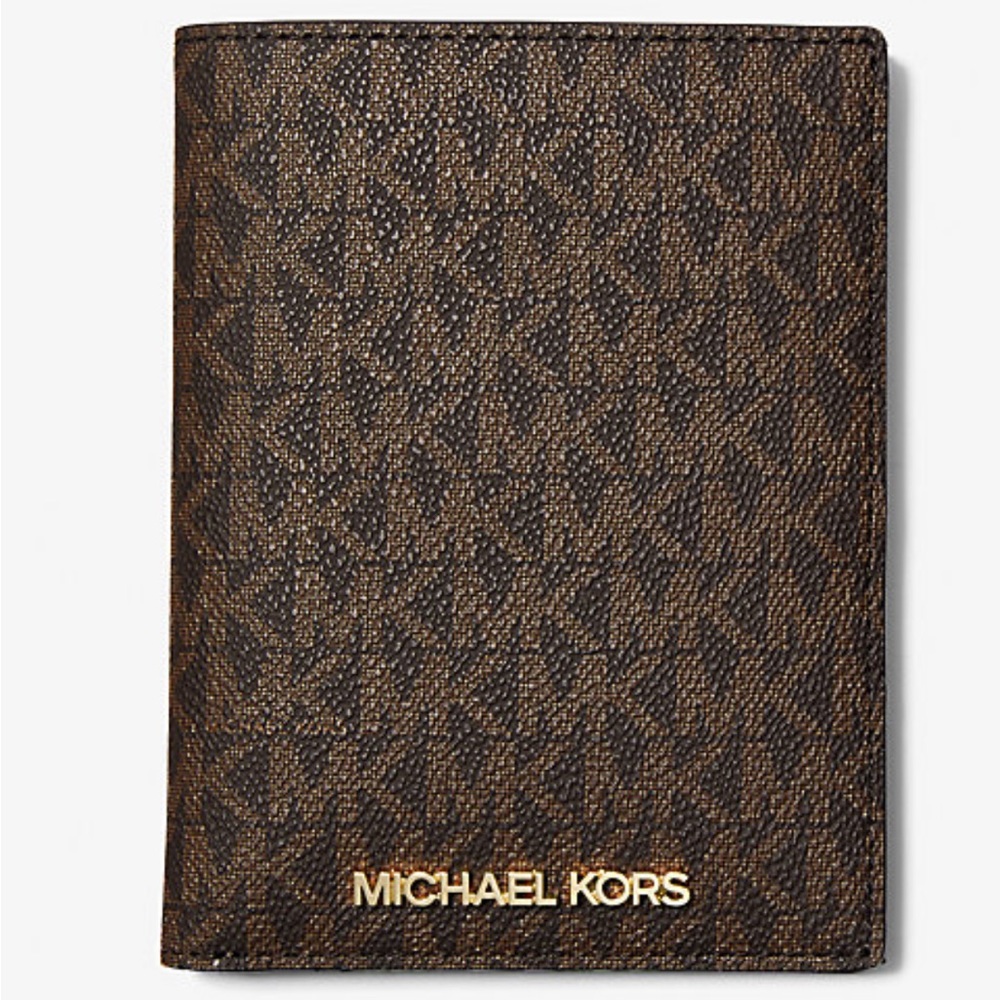 Michael Kors Signature Logo Passport Case